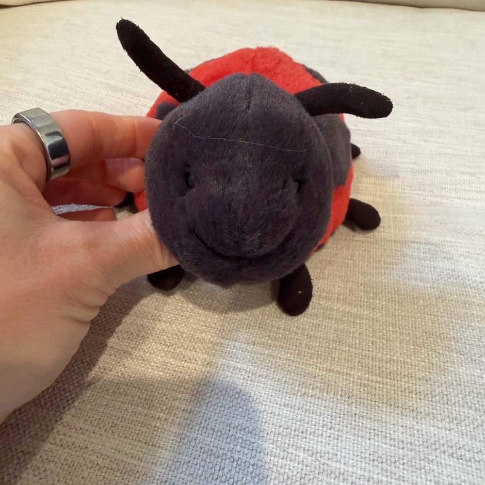 Jellycat Red and Black Layla Ladybird Plush- Retired NWT